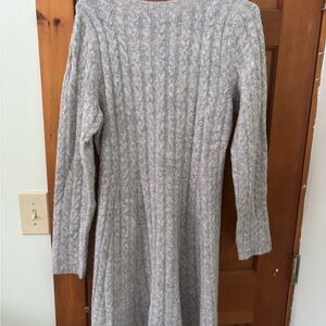 Peruvian Connection Long Sleeve Gray Dress Size M